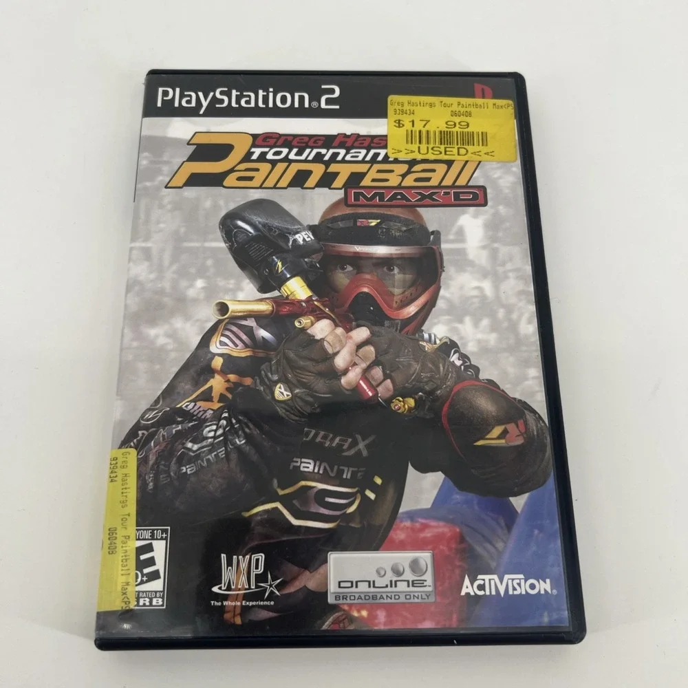 Greg Hastings' Tournament Paintball Max'd (Sony PlayStation 2, 2006) PS2 CIB